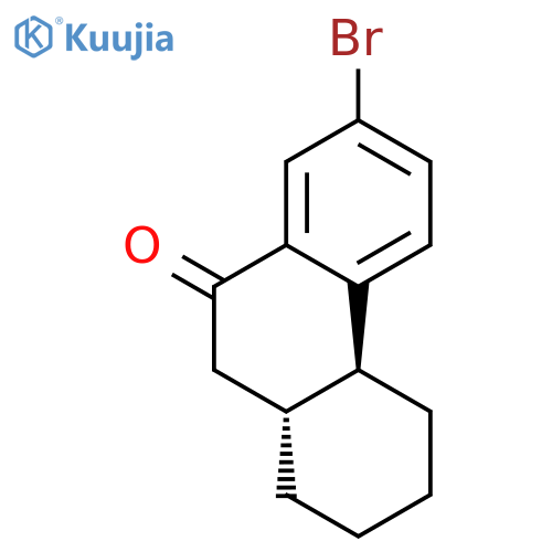 9(1H)-Phenanthrenone, 7-bromo-2,3,4,4a,10,10a-hexahydro-, trans- structure