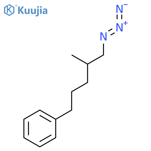 Benzene, (5-azido-4-methylpentyl)- structure