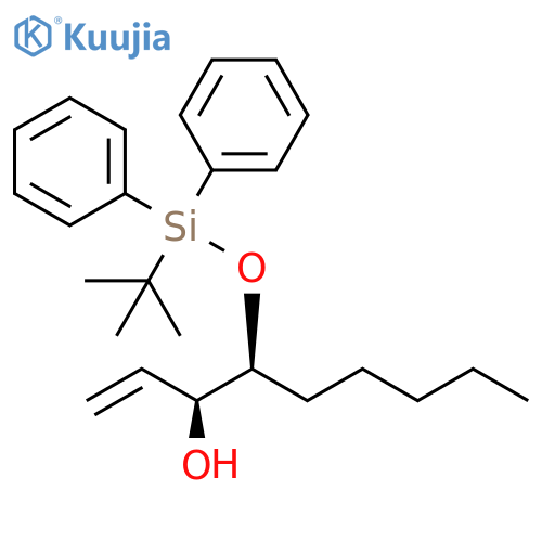 (3S,4S)-4-[[(1,1-Dimethylethyl)diphenylsilyl]oxy]-1-nonen-3-ol structure