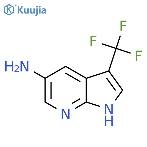 3-(trifluoromethyl)-1H-pyrrolo[2,3-b]pyridin-5-amine structure