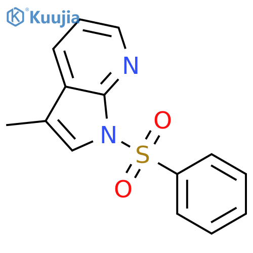 3-Methyl-1-(phenylsulfonyl)-1H-pyrrolo[2,3-b]pyridine structure