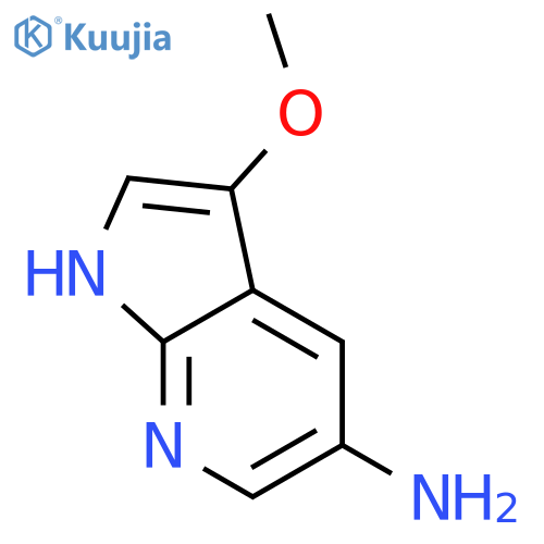 1H-Pyrrolo[2,3-b]pyridin-5-aMine, 3-Methoxy- structure