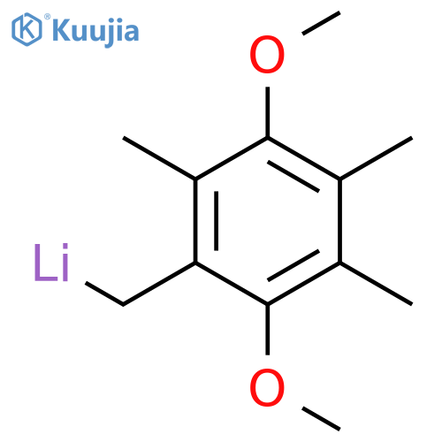 Lithium, [(2,5-dimethoxy-3,4,6-trimethylphenyl)methyl]- structure