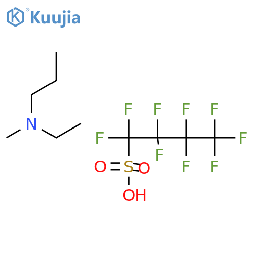 N-Ethyl-N-methyl-N-propylammonium perfluorobutanesulfonate structure