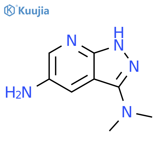 N3,N3-dimethyl-1H-pyrazolo[3,4-b]pyridine-3,5-diamine structure