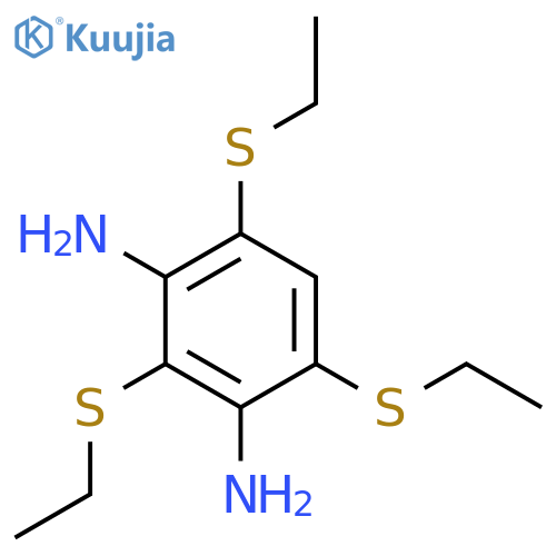 1,3-Benzenediamine, 2,4,6-tris(ethylthio)- structure