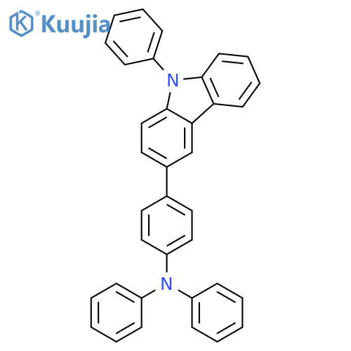 Benzenamine, N,N-diphenyl-4-(9-phenyl-9H-carbazol-3-yl)- structure