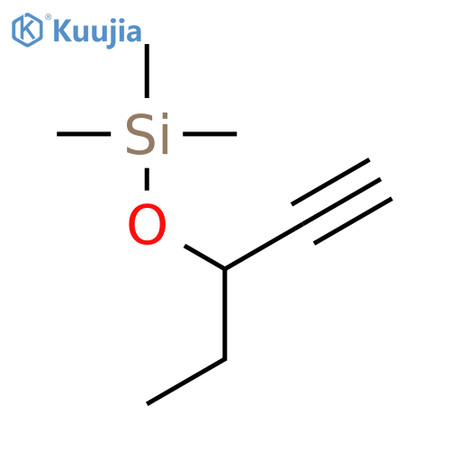 SILANE, [(1-ETHYL-2-PROPYNYL)OXY]TRIMETHYL- structure