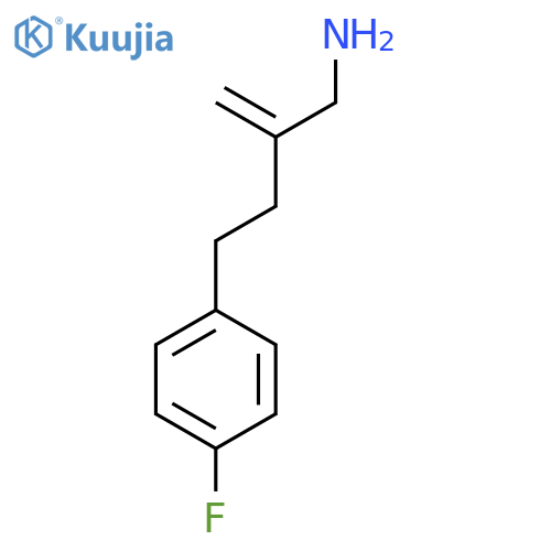 1-3-(aminomethyl)but-3-en-1-yl-4-fluorobenzene structure