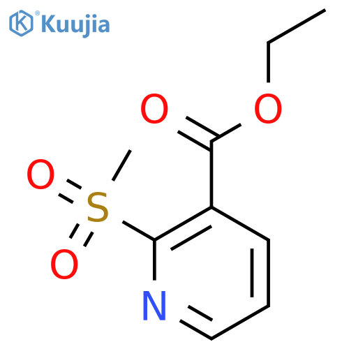 Ethyl 2-(methylsulfonyl)nicotinate structure
