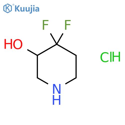 4,4-Difluoropiperidin-3-ol hydrochloride structure