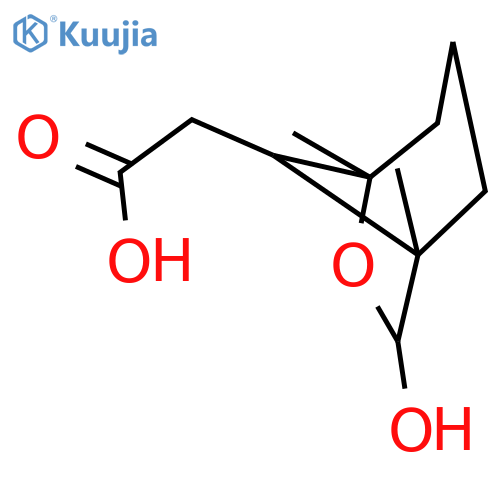 6-Oxabicyclo[3.2.1]octane-8-acetic acid, 7-hydroxy-1,5-dimethyl- structure