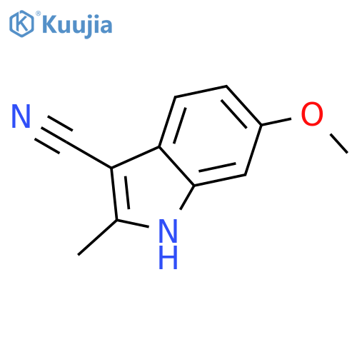 6-methoxy-2-methyl-1H-Indole-3-carbonitrile structure
