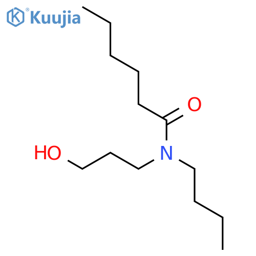 Hexanamide, N-butyl-N-(3-hydroxypropyl)- structure