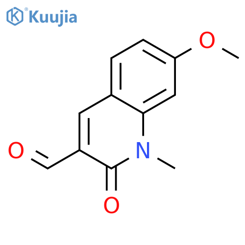 7-methoxy-1-methyl-2-oxo-1,2-dihydroquinoline-3-carbaldehyde structure