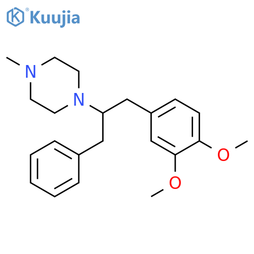 Piperazine, 1-[1-[(3,4-dimethoxyphenyl)methyl]-2-phenylethyl]-4-methyl- structure