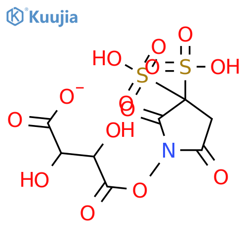 Butanedioic acid,2,3-dihydroxy-, 1,4-bis(2,5-dioxo-3-sulfo-1-pyrrolidinyl) ester structure