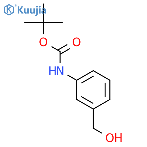 tert-butyl N-3-(hydroxymethyl)phenylcarbamate structure