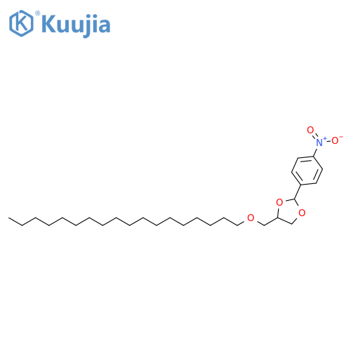 1,3-Dioxolane, 2-(4-nitrophenyl)-4-[(octadecyloxy)methyl]- structure