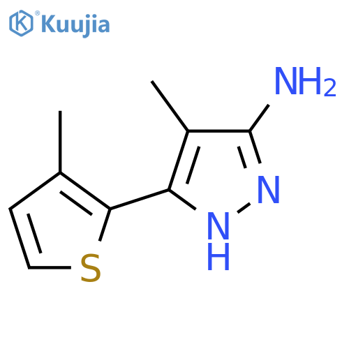 4-Methyl-3-(3-methylthiophen-2-yl)-1h-pyrazol-5-amine structure