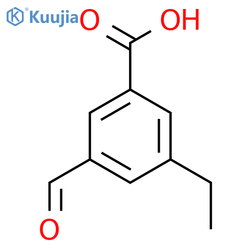 Benzoic acid, 3-ethyl-5-formyl- structure