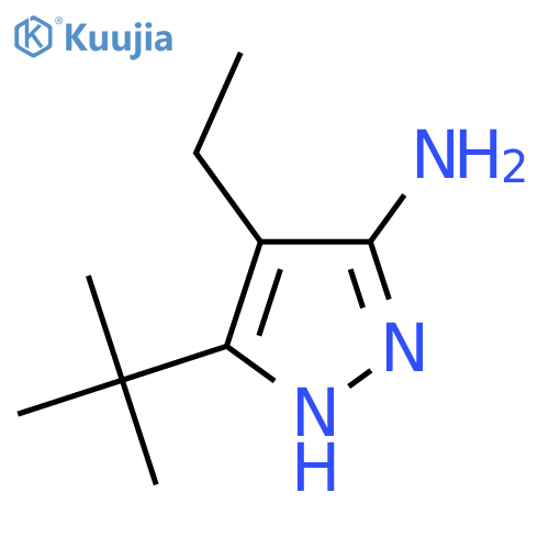 3-tert-Butyl-4-ethyl-1h-pyrazol-5-amine structure