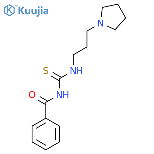 BENZAMIDE, N-[[[3-(1-PYRROLIDINYL)PROPYL]AMINO]THIOXOMETHYL]- structure