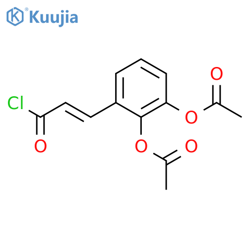 2-Propenoyl chloride, 3-[2,3-bis(acetyloxy)phenyl]- structure