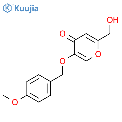 4H-Pyran-4-one, 2-(hydroxymethyl)-5-[(4-methoxyphenyl)methoxy]- structure