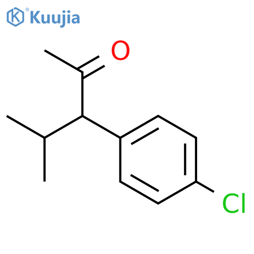 2-Pentanone, 3-(4-chlorophenyl)-4-methyl-, (±)- structure