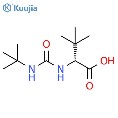 3-Methyl-N-[(2-methyl-2-propanyl)carbamoyl]-D-valine structure