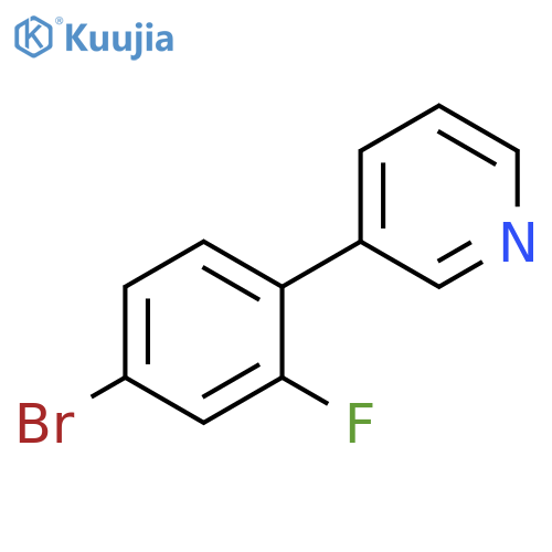 3-(4-Bromo-2-fluorophenyl)pyridine structure