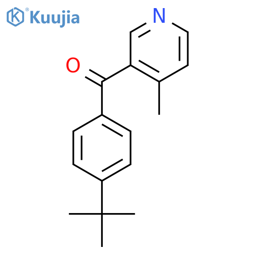 3-(4-Tert-Butylbenzoyl)-4-methylpyridine structure