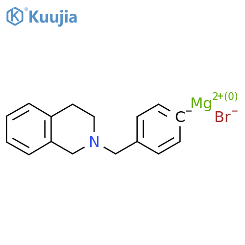 4-(1,2,3,4-Tetrahydroquinolino-2-ylmethyl)phenylmagnesium bromide structure