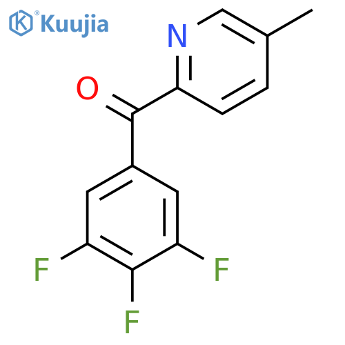 5-Methyl-2-(3,4,5-trifluorobenzoyl)pyridine structure