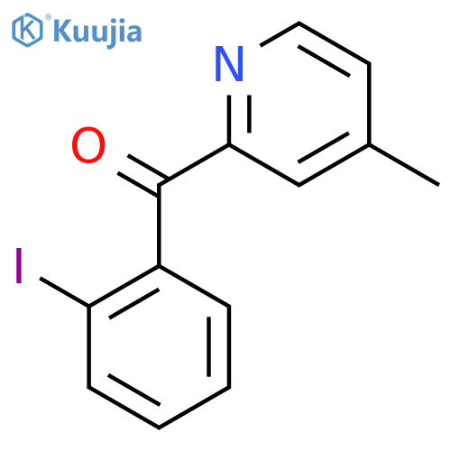2-(2-Iodobenzoyl)-4-methylpyridine structure