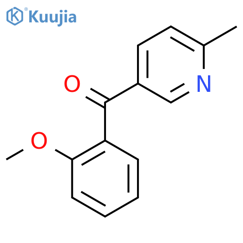 5-(2-Methoxybenzoyl)-2-methylpyridine structure