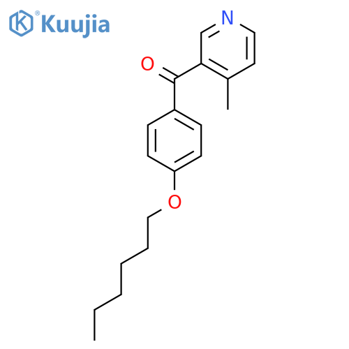 3-(4-Hexyloxybenzoyl)-4-methylpyridine structure