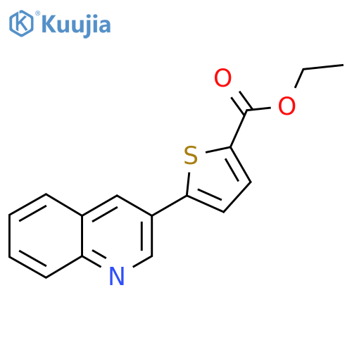 Ethyl 5-(Quinolin-3-yl)thiophene-2-carboxylate structure