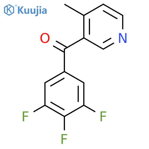 4-Methyl-3-(3,4,5-trifluorobenzoyl)pyridine structure