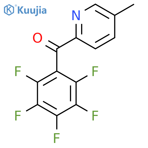 5-Methyl-2-(pentafluorobenzoyl)pyridine structure