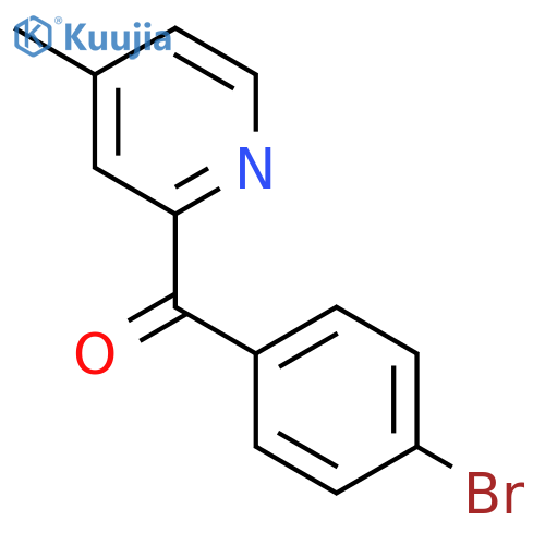 2-(4-Bromobenzoyl)-4-methylpyridine structure