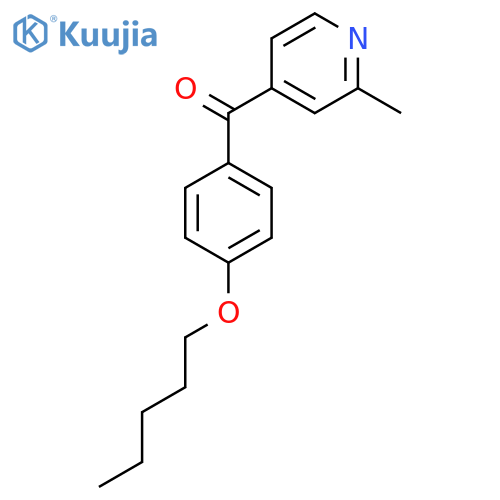 2-Methyl-4-(4-pentyloxybenzoyl)pyridine structure