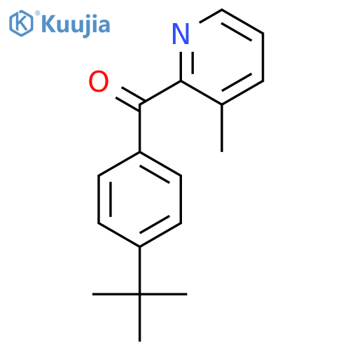2-(4-Tert-Butylbenzoyl)-3-methylpyridine structure