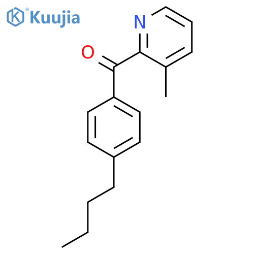 2-(4-Butylbenzoyl)-3-methylpyridine structure