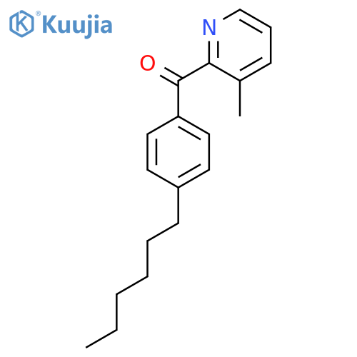 2-(4-Hexylbenzoyl)-3-methylpyridine structure