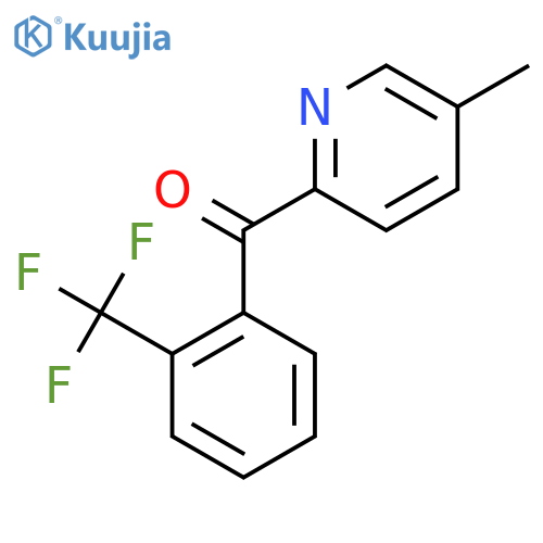 5-Methyl-2-(2-trifluoromethylbenzoyl)pyridine structure