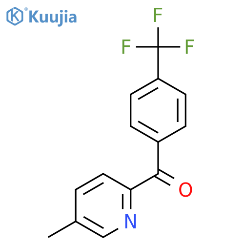 5-Methyl-2-(4-trifluoromethylbenzoyl)pyridine structure