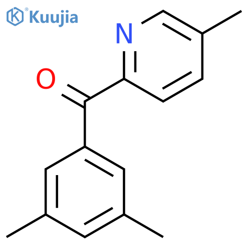 2-(3,5-Dimethylbenzoyl)-5-methylpyridine structure