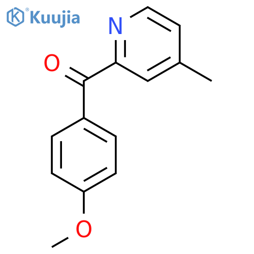 2-(4-Methoxybenzoyl)-4-methylpyridine structure
